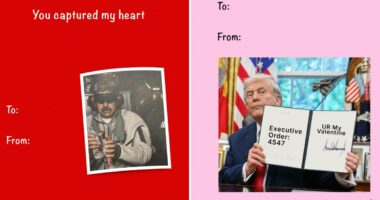 White House unveils cheeky Valentineâs Day cards featuring Maduro, Rubio and the shutdown sombrero